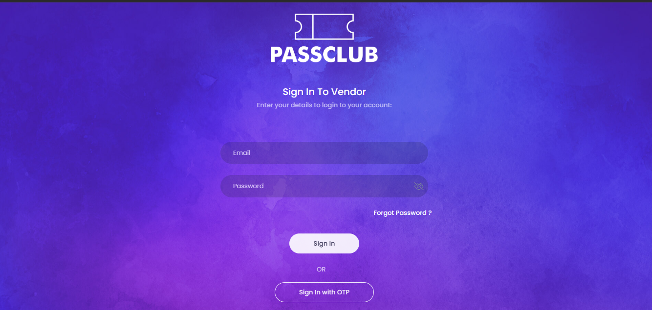 Hotel Vendor Dashboard